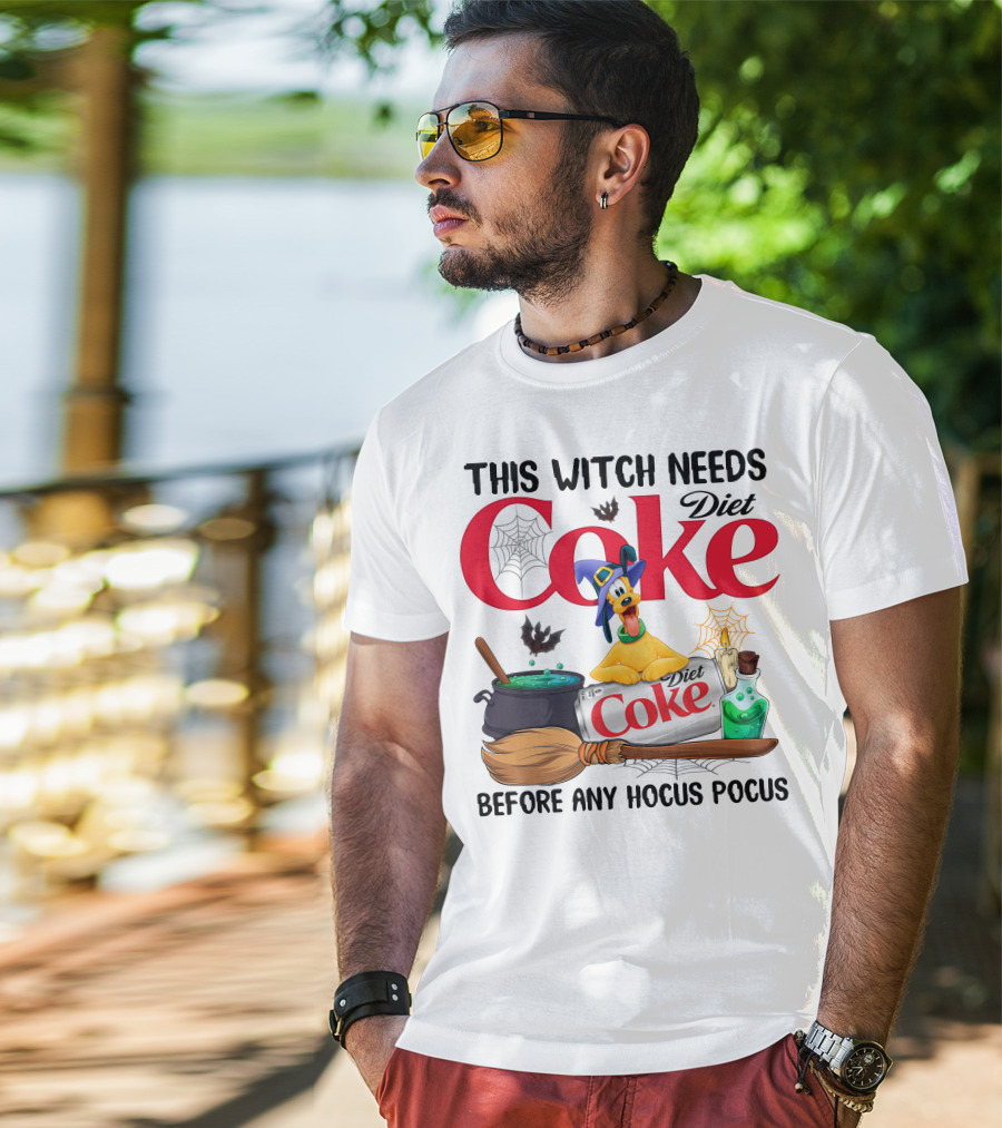 This Witch Needs Diet Coke Before Any Hocus Pocus Pluto T-Shirt