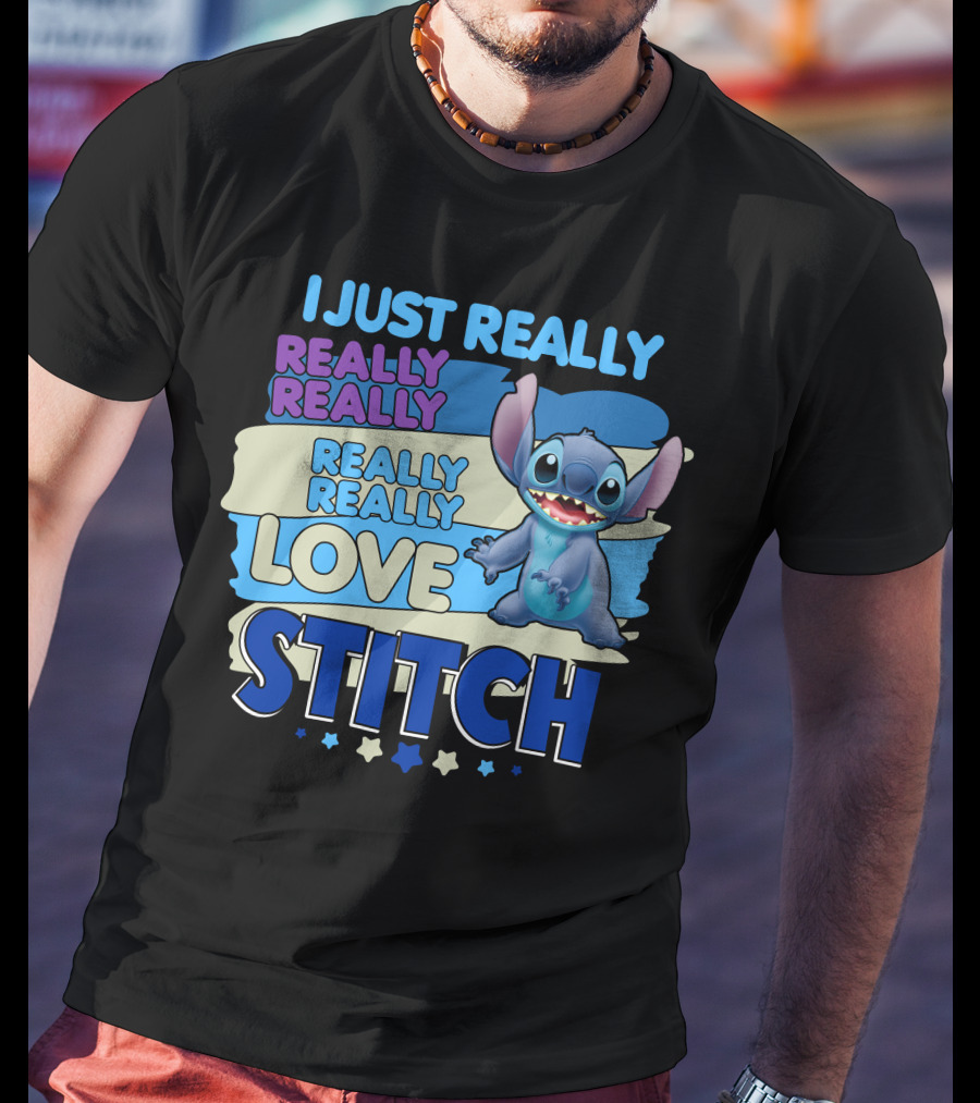I Just Really Really Really Really Love Stitch T-Shirt