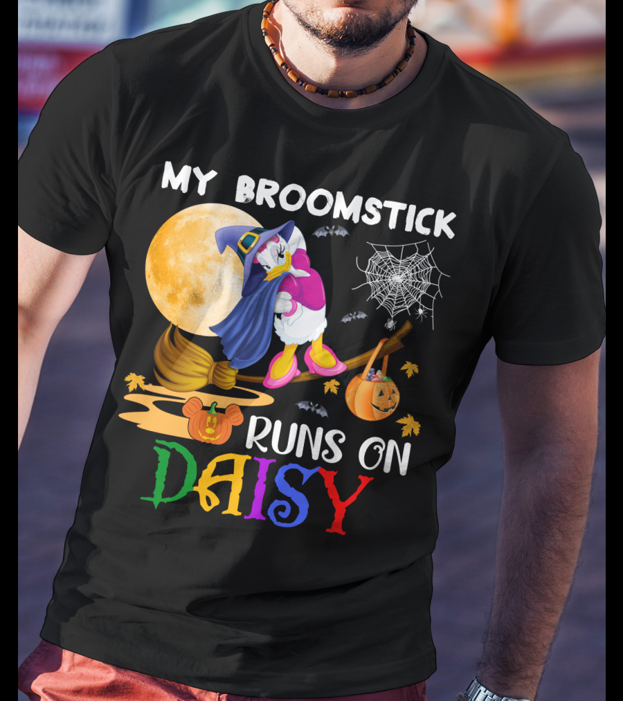 My Broomstick Runs On Daisy T-Shirt