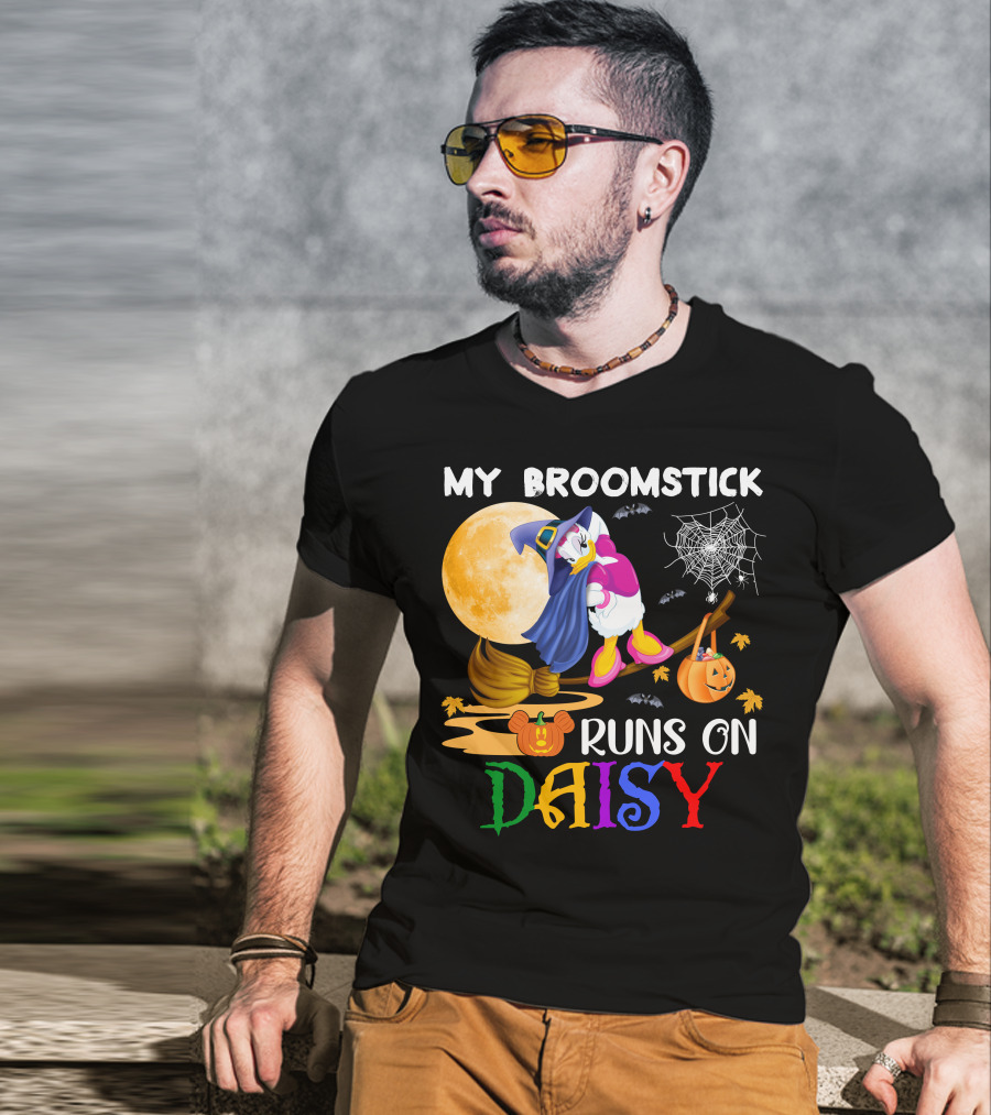 My Broomstick Runs On Daisy T-Shirt
