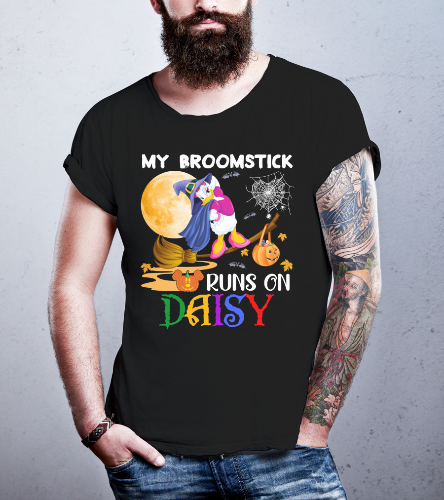 My Broomstick Runs On Daisy T-Shirt