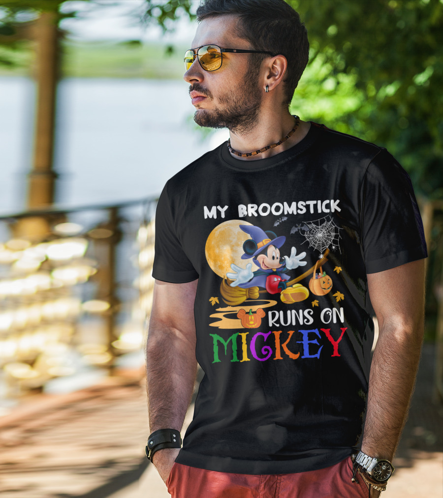 My Broomstick Runs On Mickey T-Shirt