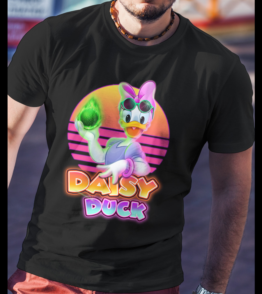 Daisy Duck Neon Retro Glow T-Shirt