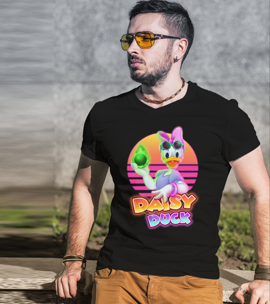 Daisy Duck Neon Retro Glow T-Shirt
