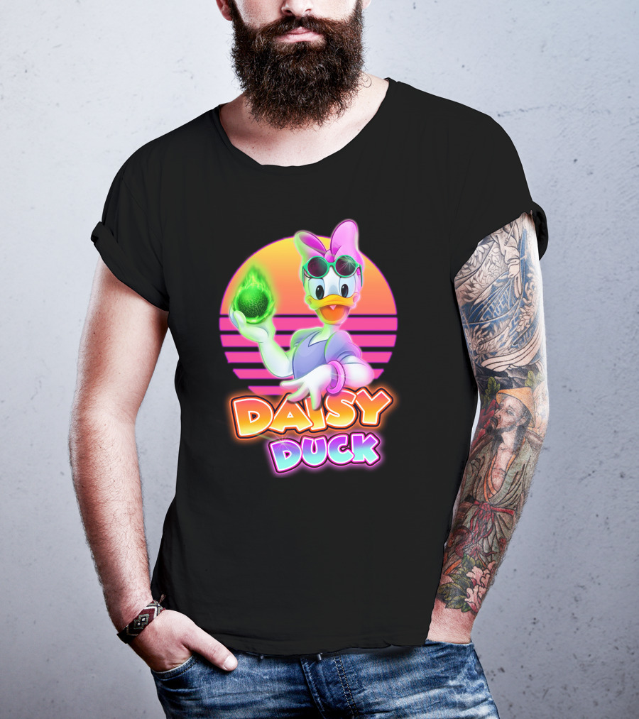 Daisy Duck Neon Retro Glow T-Shirt