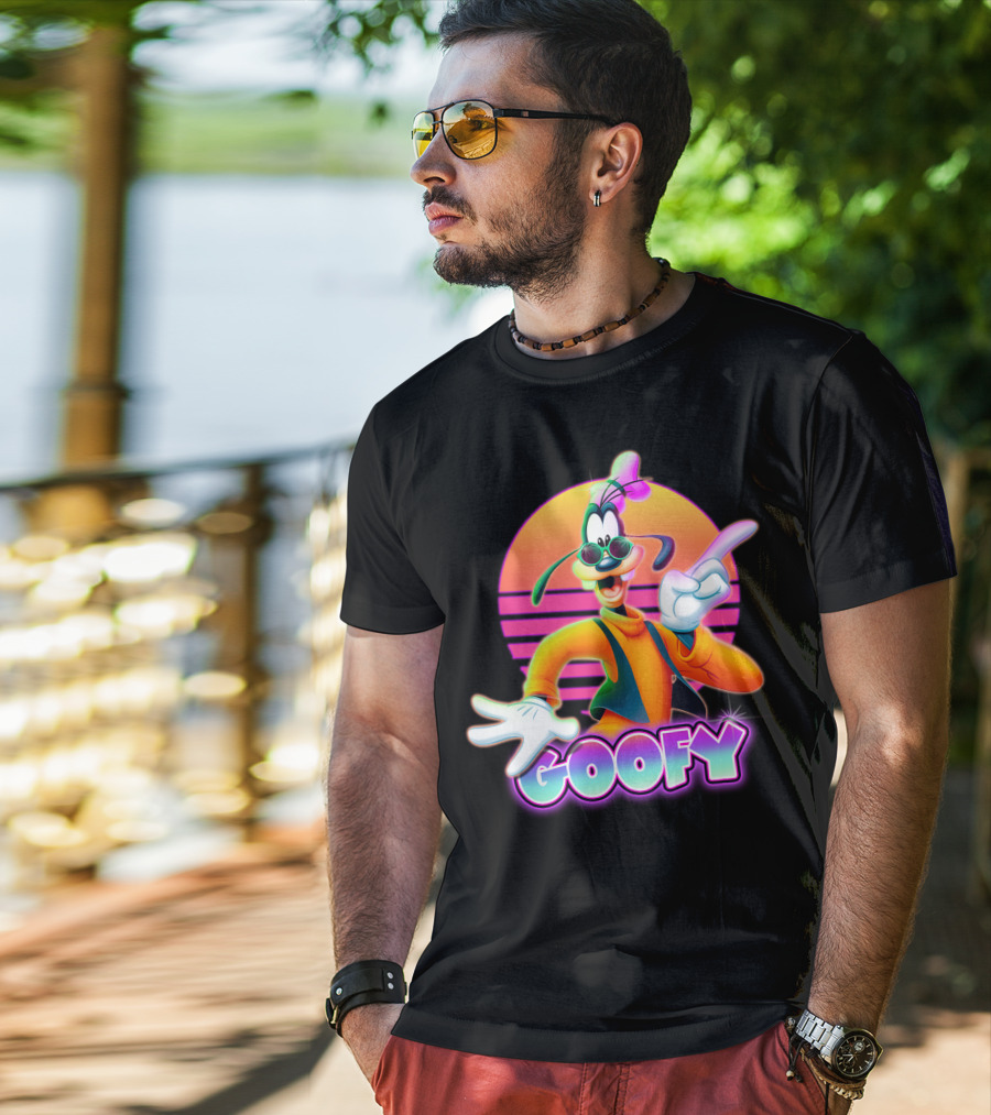Goofy Retro 80S Sunset Aesthetic T-Shirt