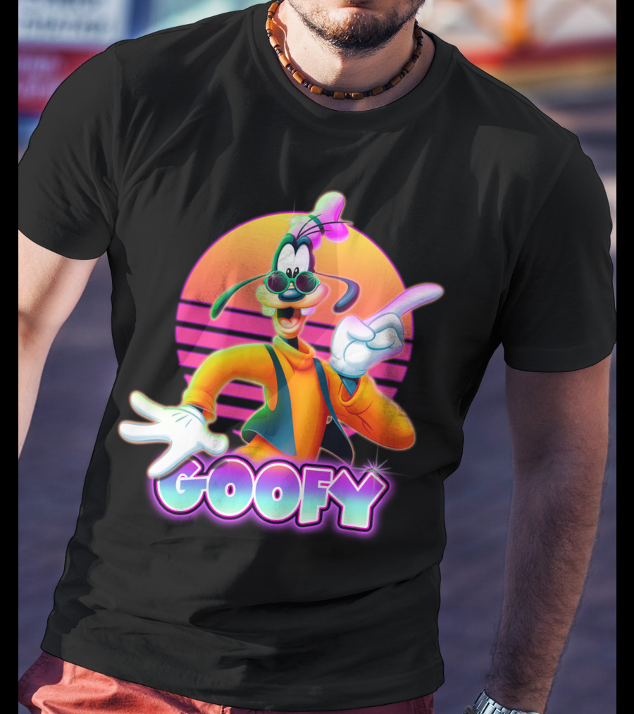 Goofy Retro 80S Sunset Aesthetic T-Shirt