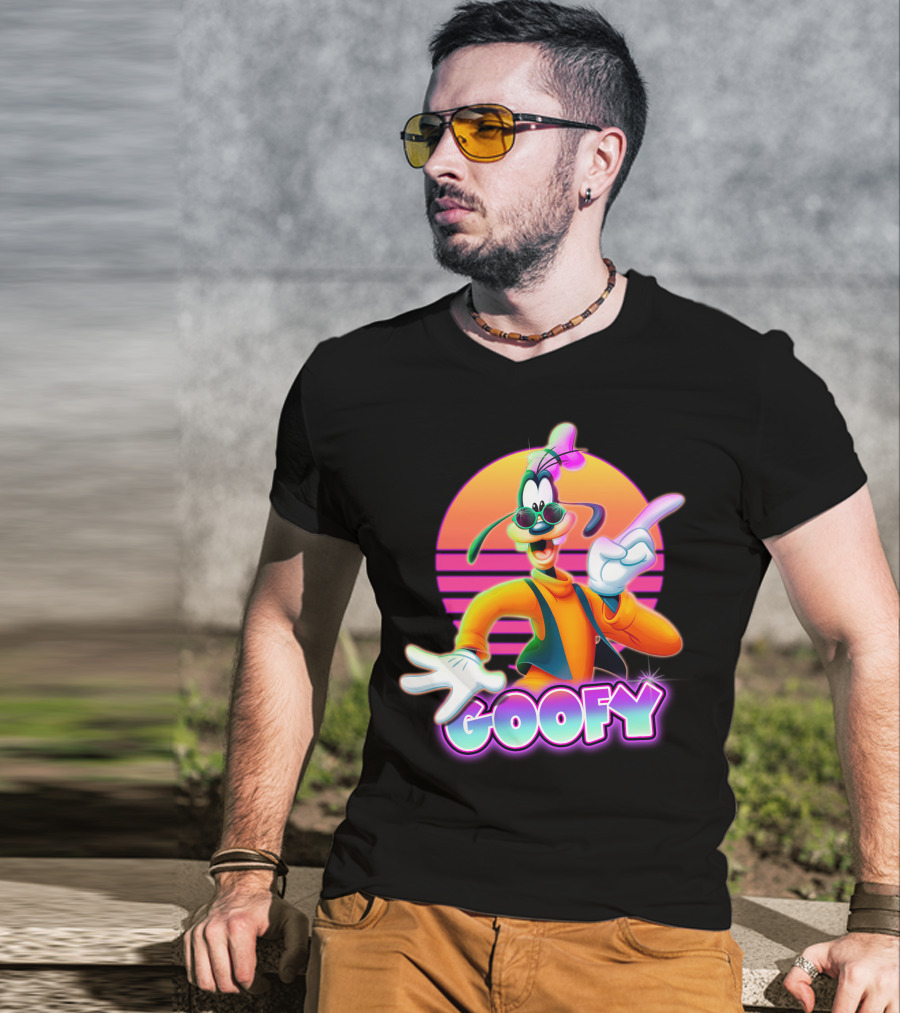 Goofy Retro 80S Sunset Aesthetic T-Shirt