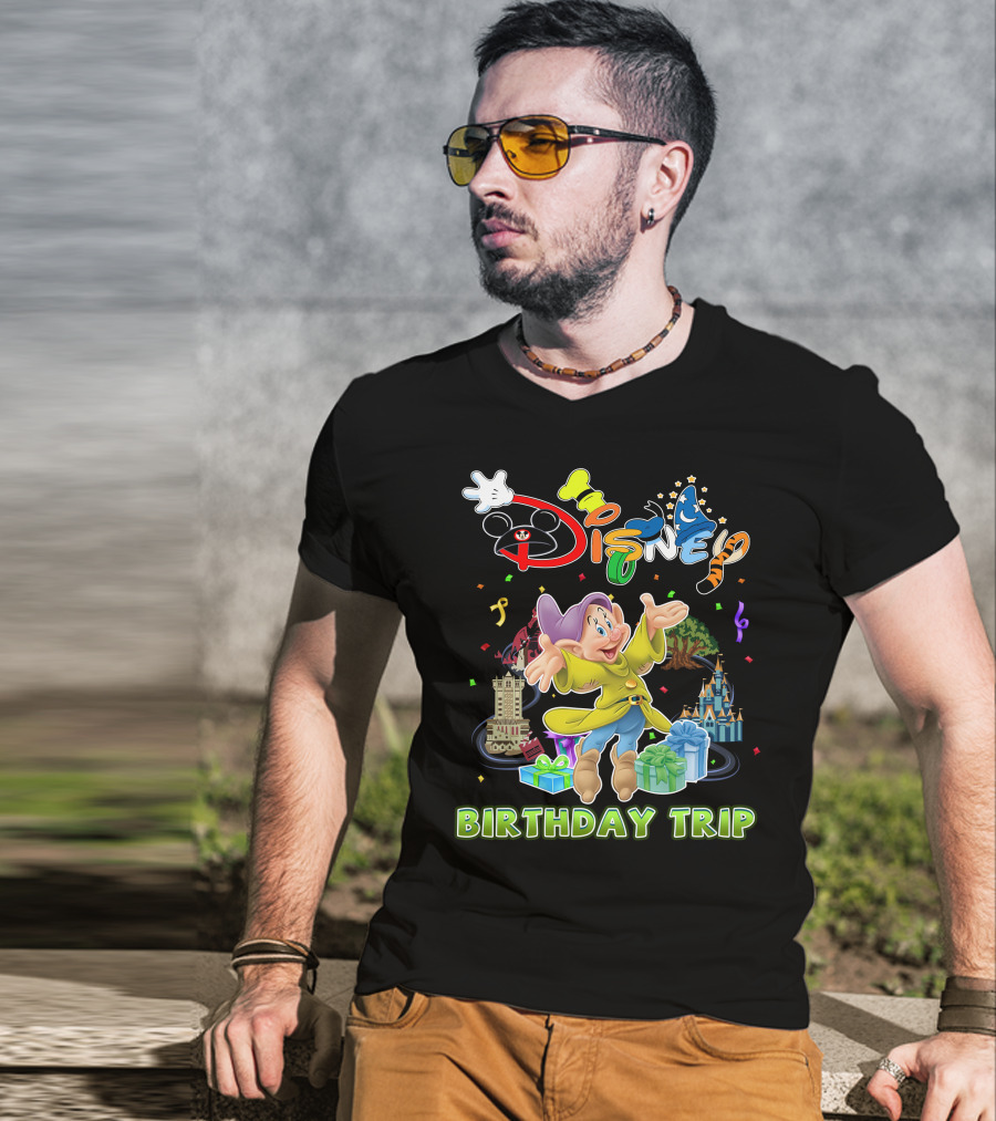Disney Dopey Birthday Trip Celebration Gift Adventure T-Shirt
