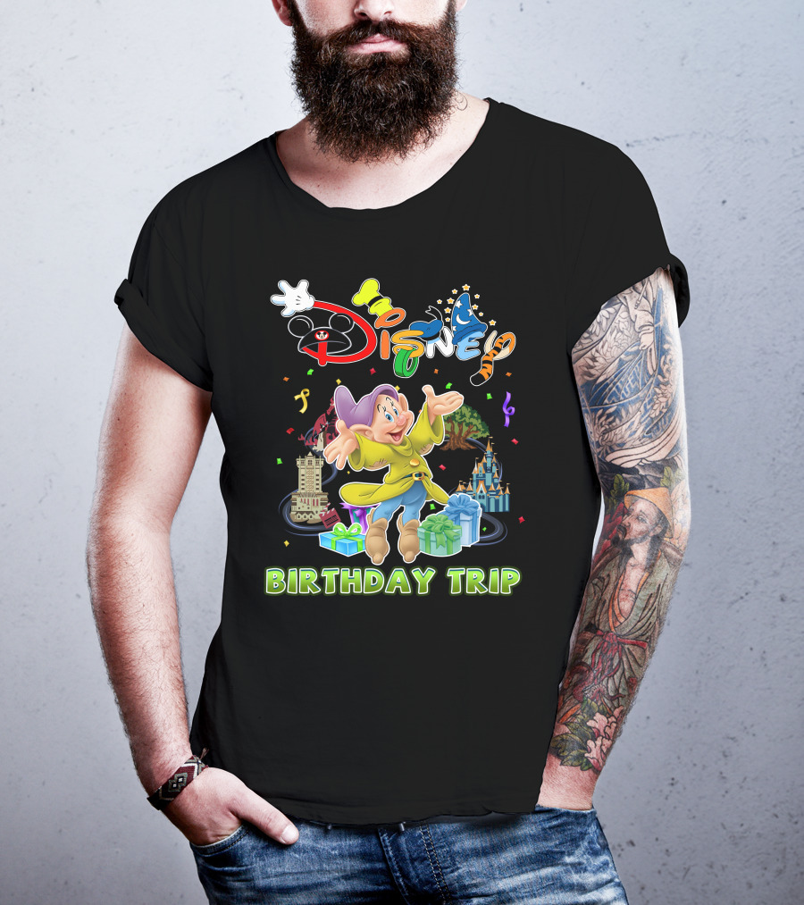 Disney Dopey Birthday Trip Celebration Gift Adventure T-Shirt