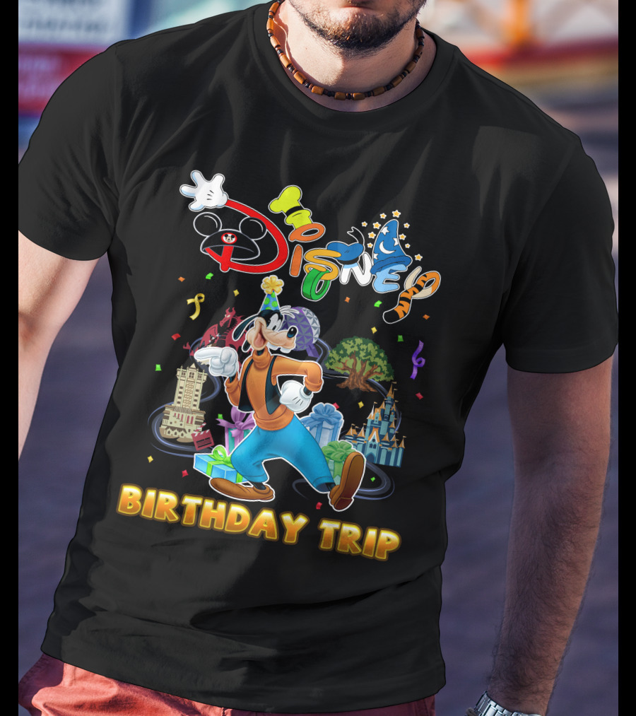 Disney Goofy Birthday Trip Adventure T-Shirt