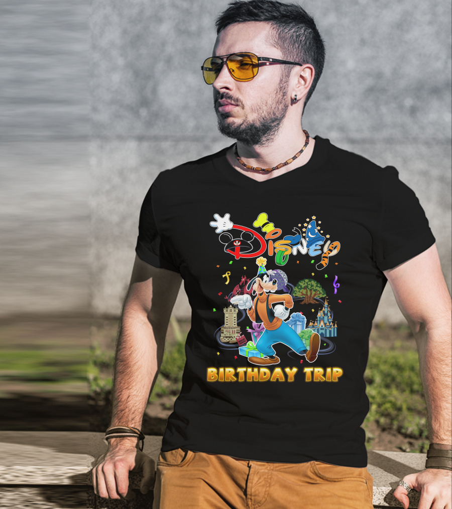 Disney Goofy Birthday Trip Adventure T-Shirt