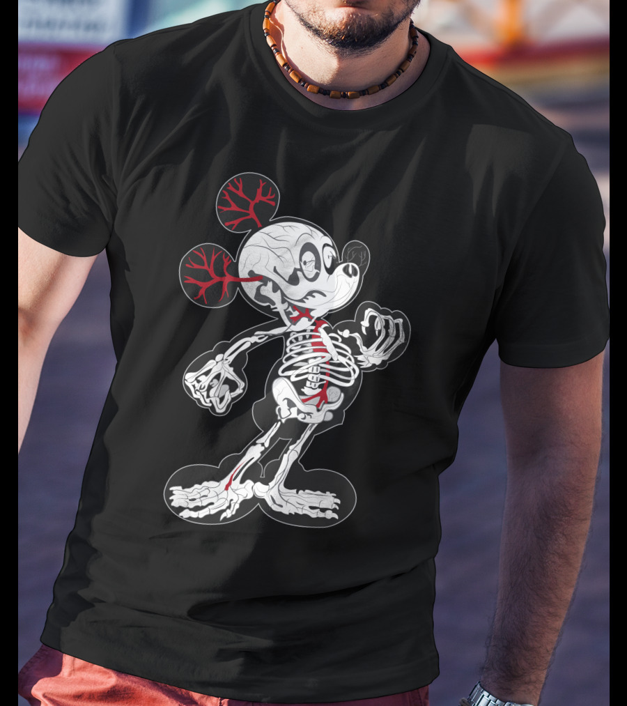 Dn 15 Skeletal X-Ray Mouse Anatomy T-Shirt