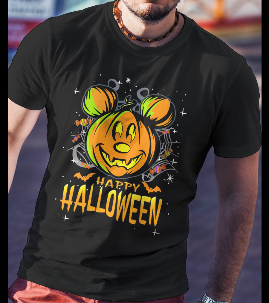 Mickey Pumpkin Happy Halloween T-Shirt