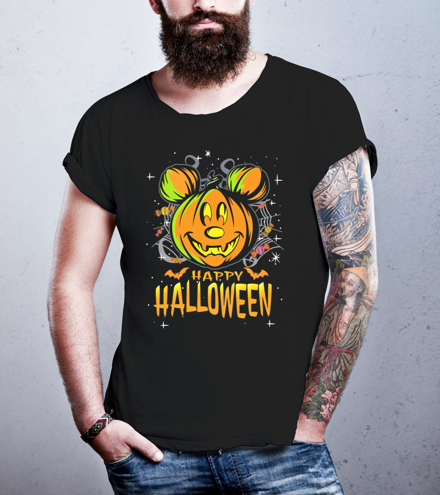 Mickey Pumpkin Happy Halloween T-Shirt