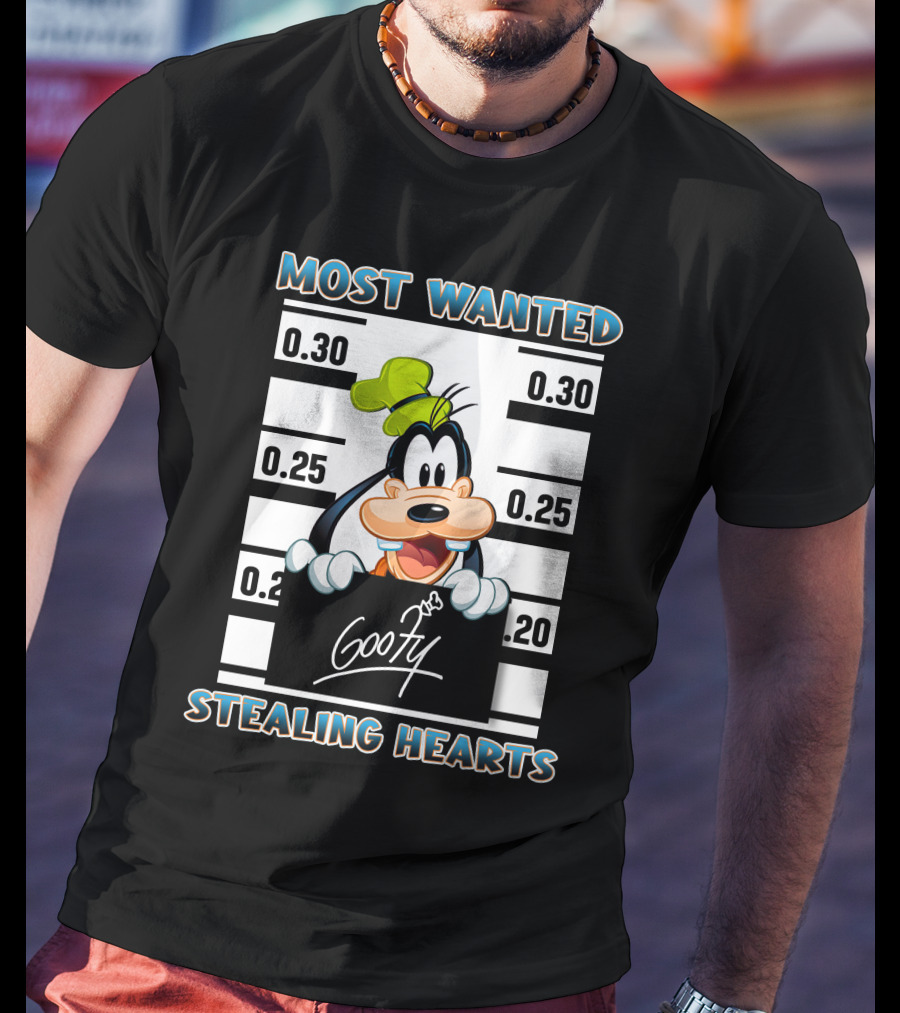 Most Wanted Goofy Stealing Hearts T-Shirt
