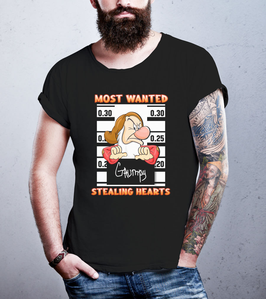 Most Wanted Grumpy Stealing Hearts T-Shirt