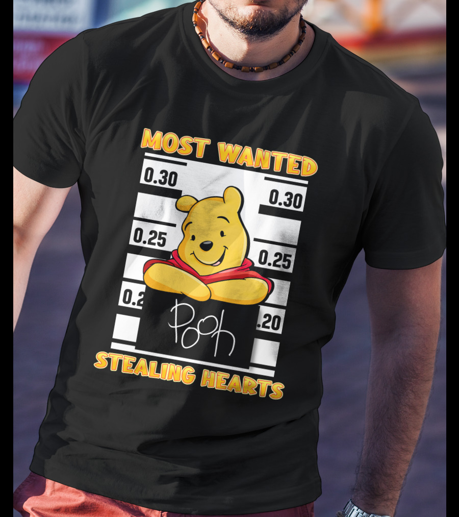 Most Wanted Pooh Stealing Hearts T-Shirt