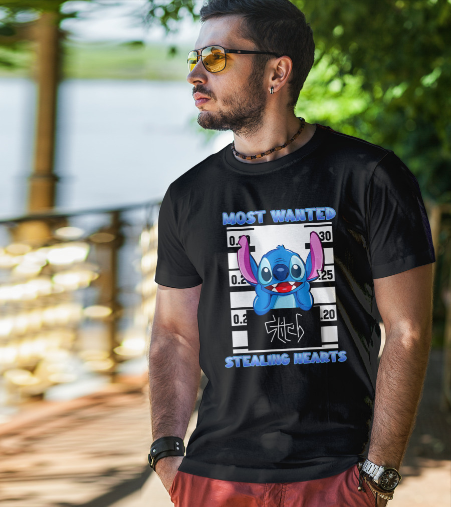 Most Wanted Stitch Stealing Hearts T-Shirt