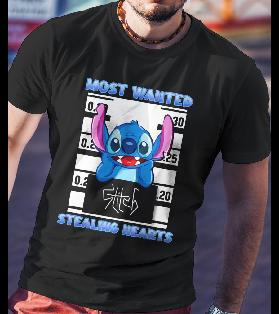 Most Wanted Stitch Stealing Hearts T-Shirt
