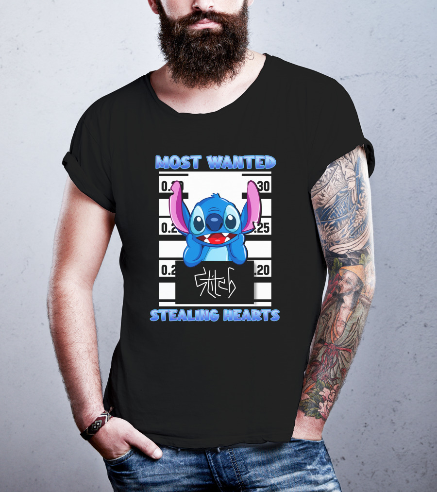 Most Wanted Stitch Stealing Hearts T-Shirt