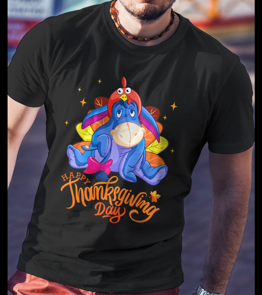 Eeyore Happy Thanksgiving Day Turkey Costume T-Shirt