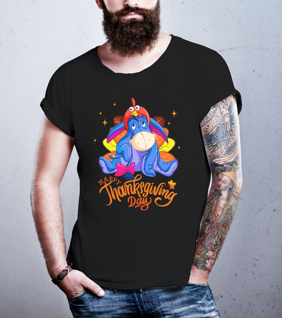 Eeyore Happy Thanksgiving Day Turkey Costume T-Shirt
