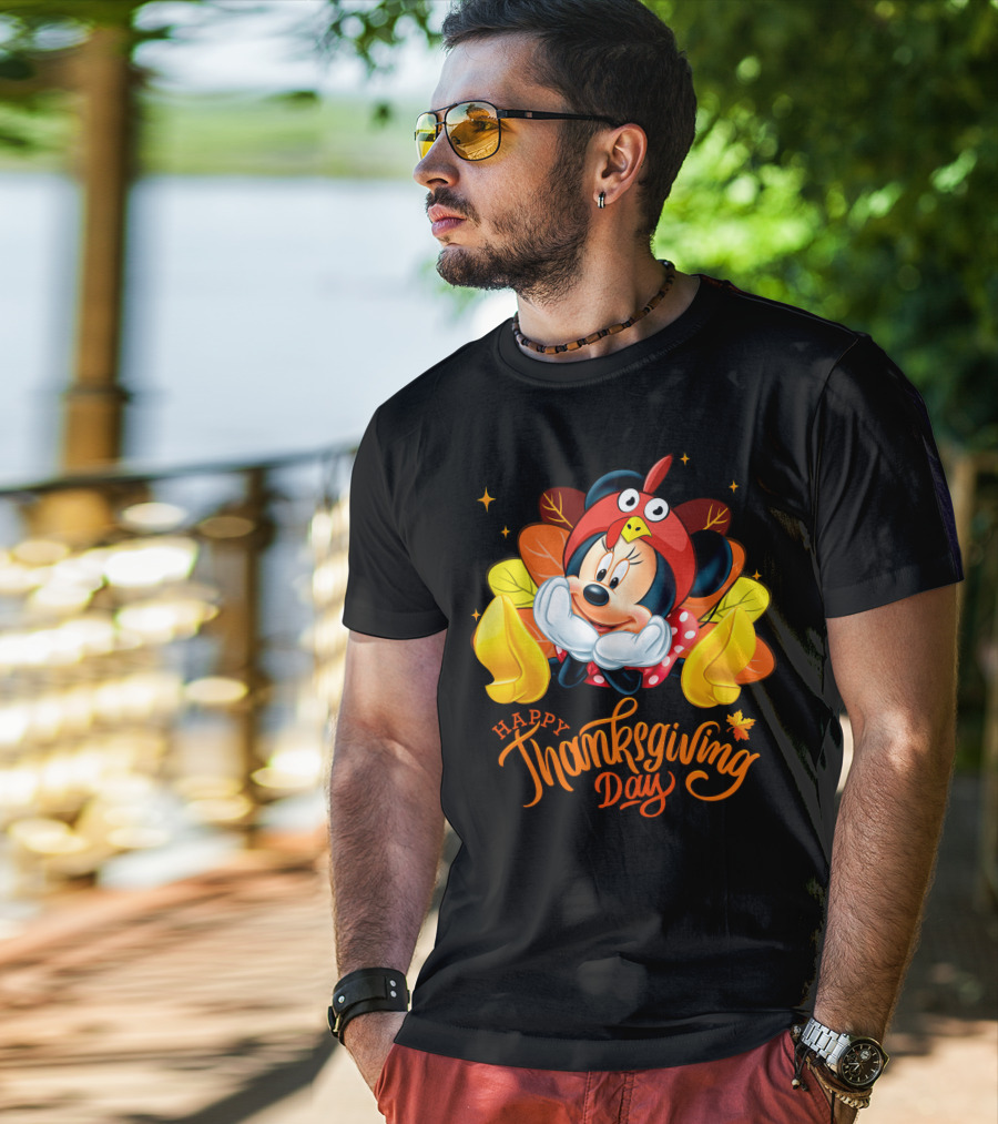 Minnie Happy Thanksgiving Day Turkey Costume T-Shirt