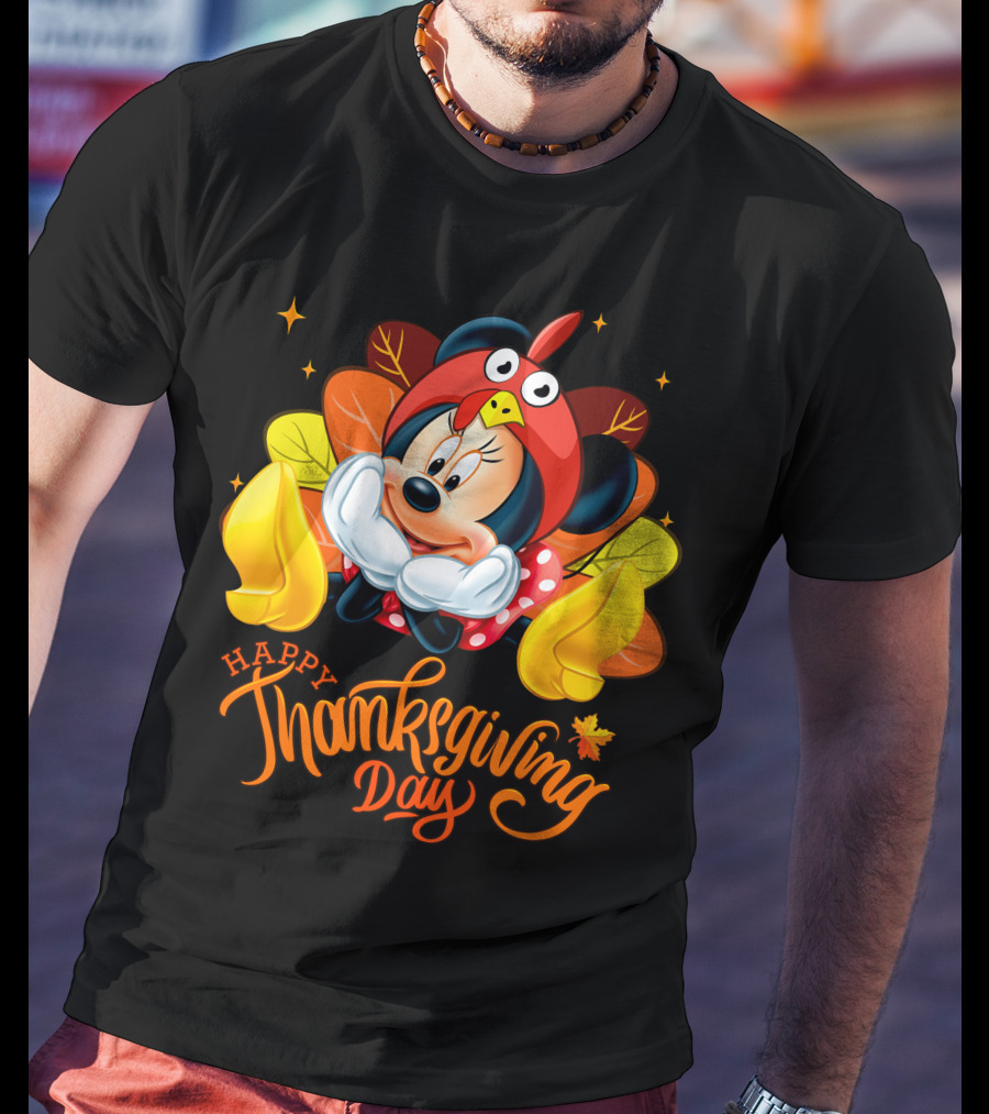 Minnie Happy Thanksgiving Day Turkey Costume T-Shirt