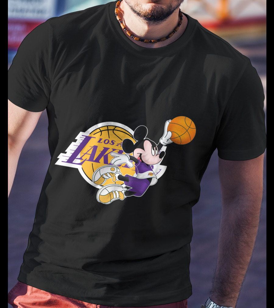 Mickey Los Angeles Lakers Basketball T-Shirt