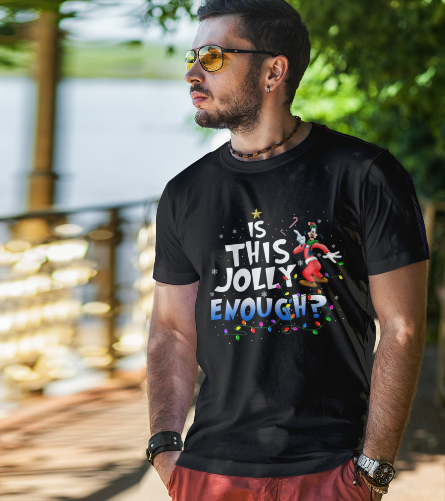 Is This Jolly Enough Goofy Christmas Lights T-Shirt
