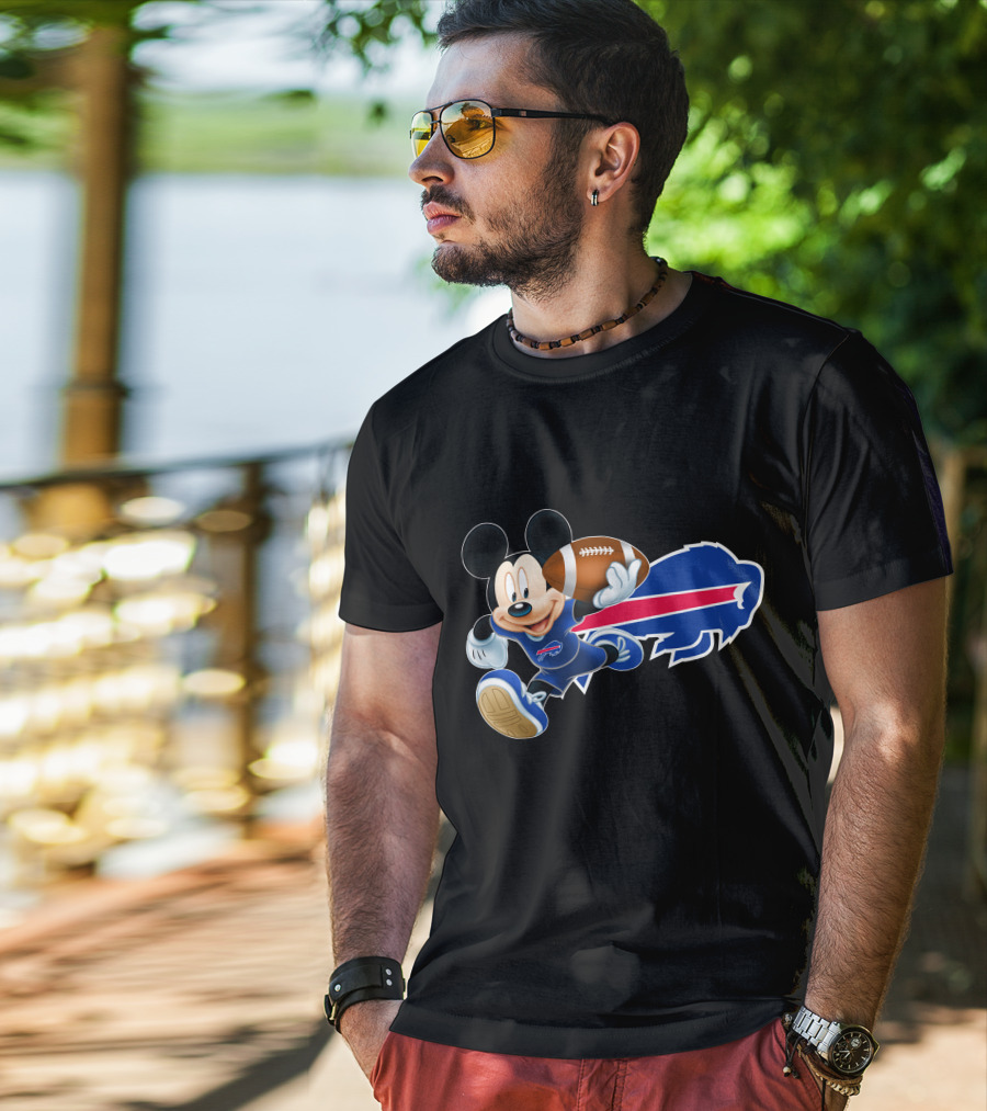 Mickey Mouse Buffalo Bills Football T-Shirt