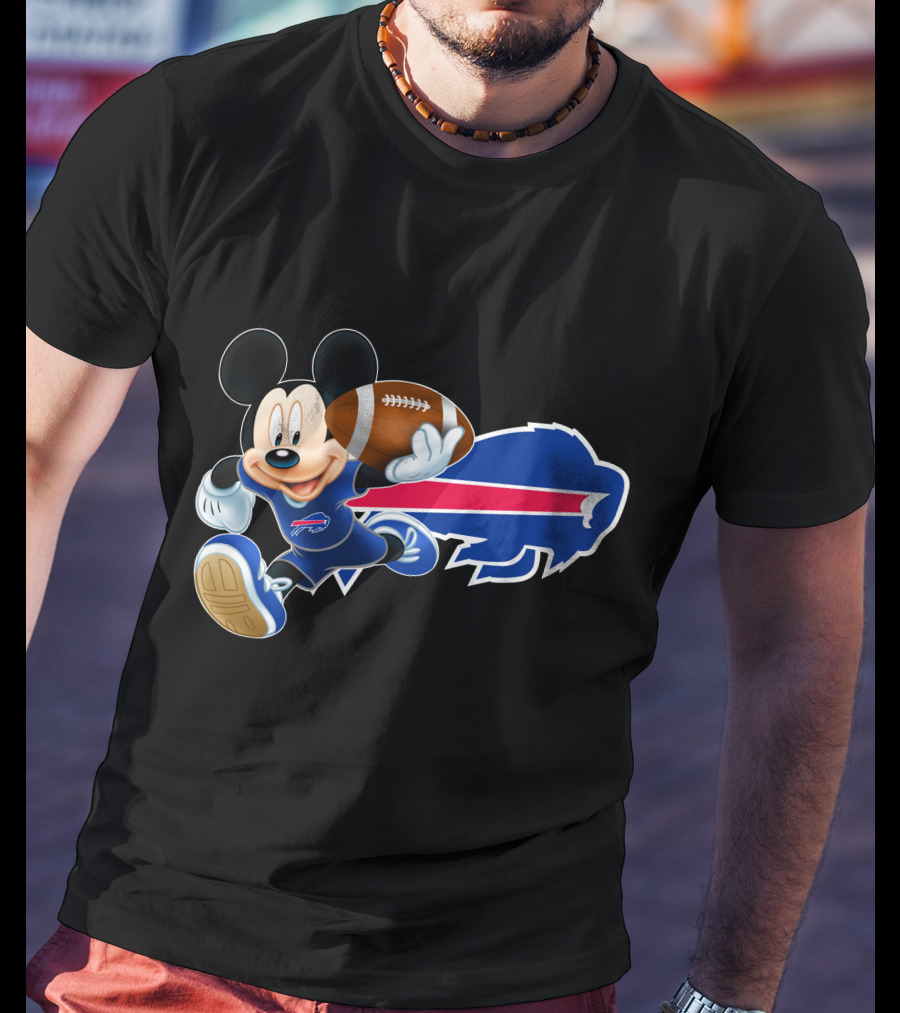 Mickey Mouse Buffalo Bills Football T-Shirt