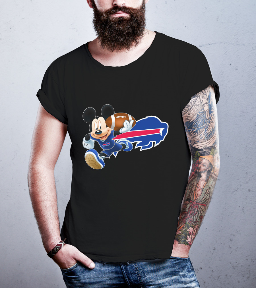 Mickey Mouse Buffalo Bills Football T-Shirt