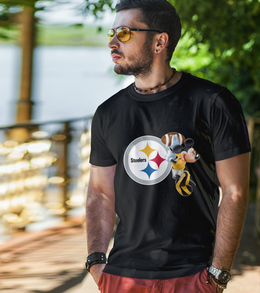 Steelers Mickey Ps Football Fan T-Shirt