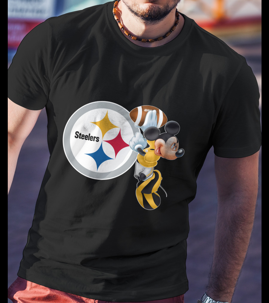 Steelers Mickey Ps Football Fan T-Shirt