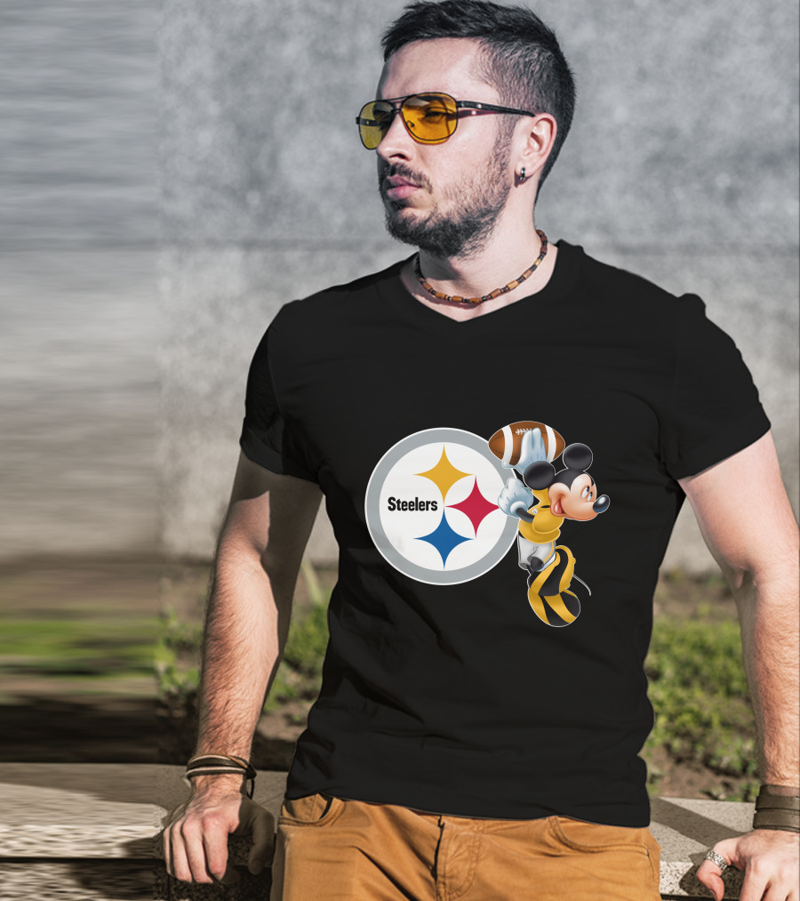 Steelers Mickey Ps Football Fan T-Shirt