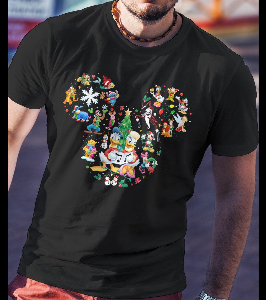 Donald And Daisy Mickey Holiday Friends Collection T-Shirt