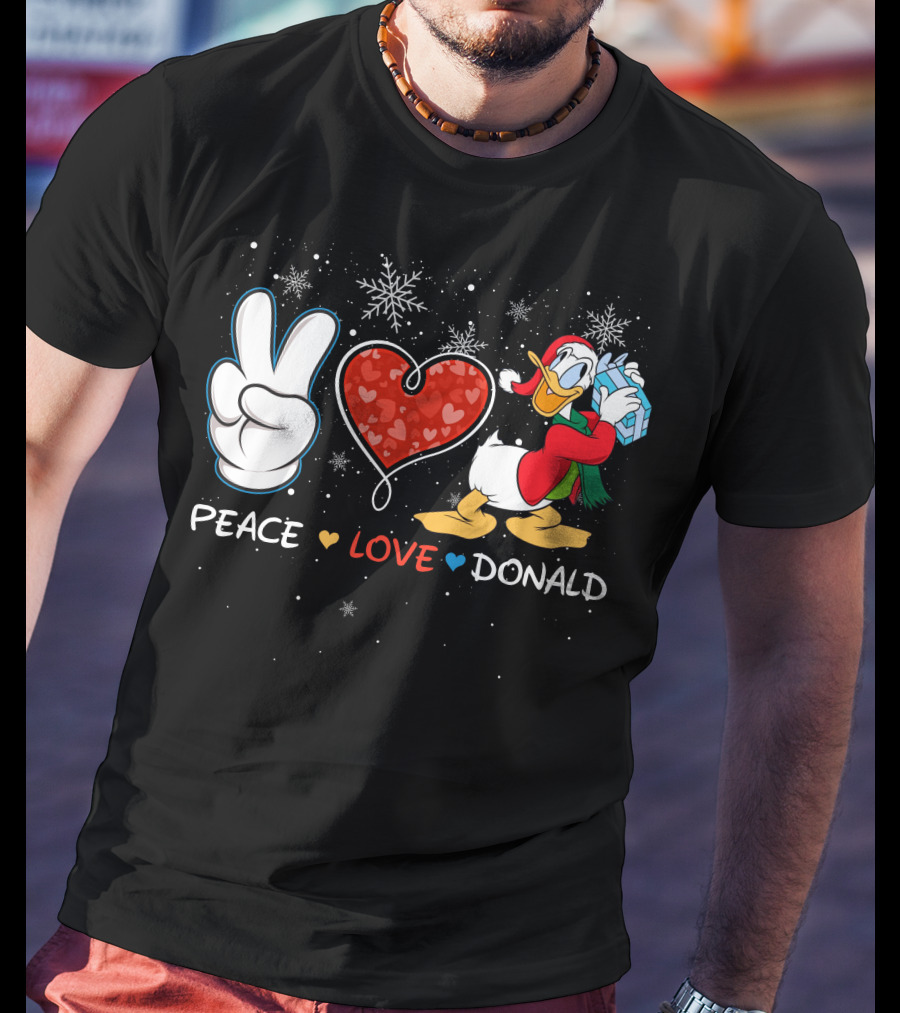 Peace Love Donald T-Shirt