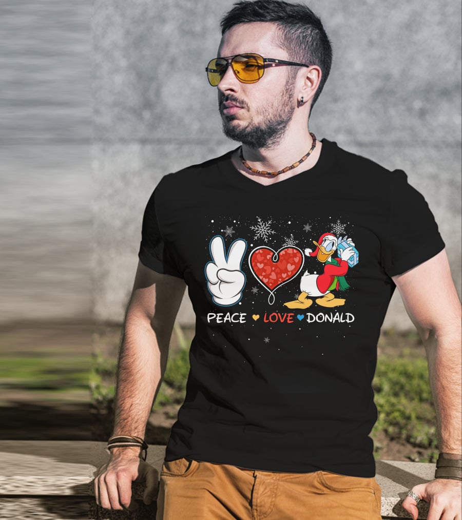 Peace Love Donald T-Shirt