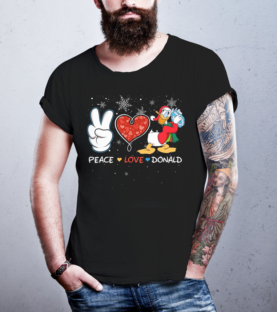 Peace Love Donald T-Shirt