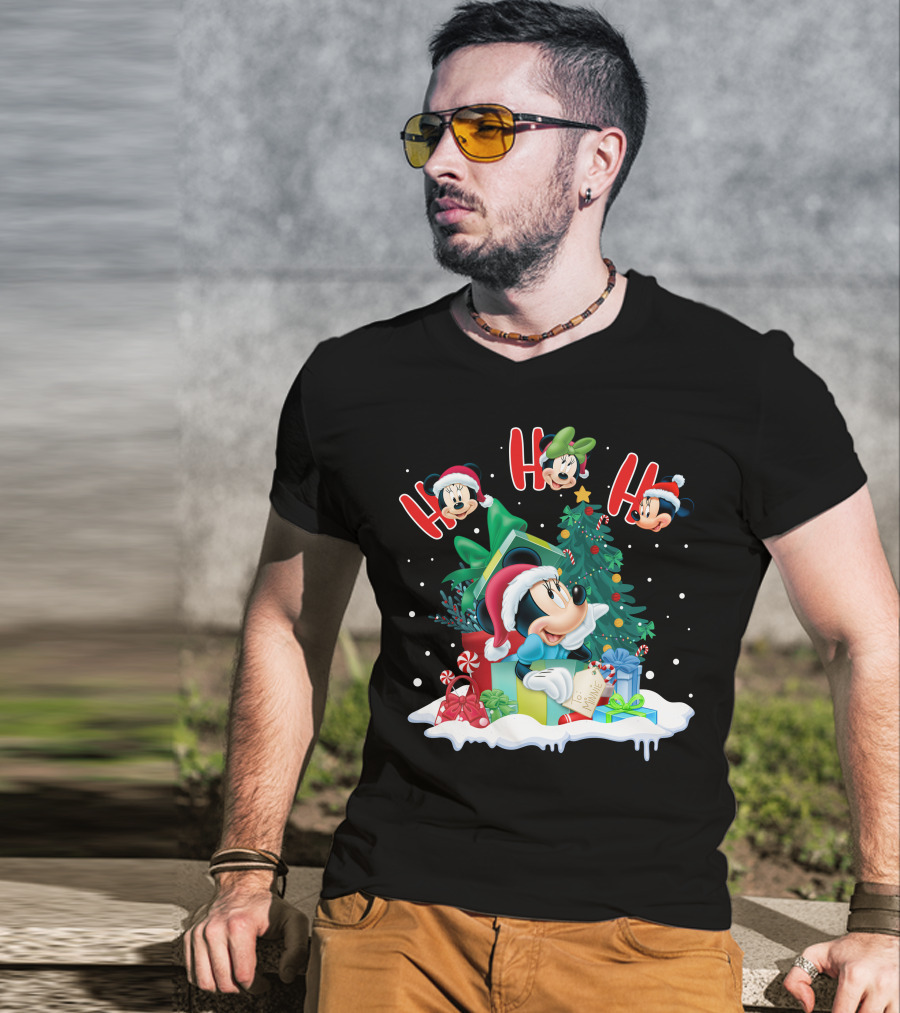 Ho Ho Ho Merry Christmas Minnie Mouse Holiday Magic T-Shirt