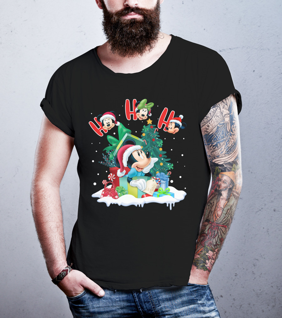Ho Ho Ho Merry Christmas Minnie Mouse Holiday Magic T-Shirt