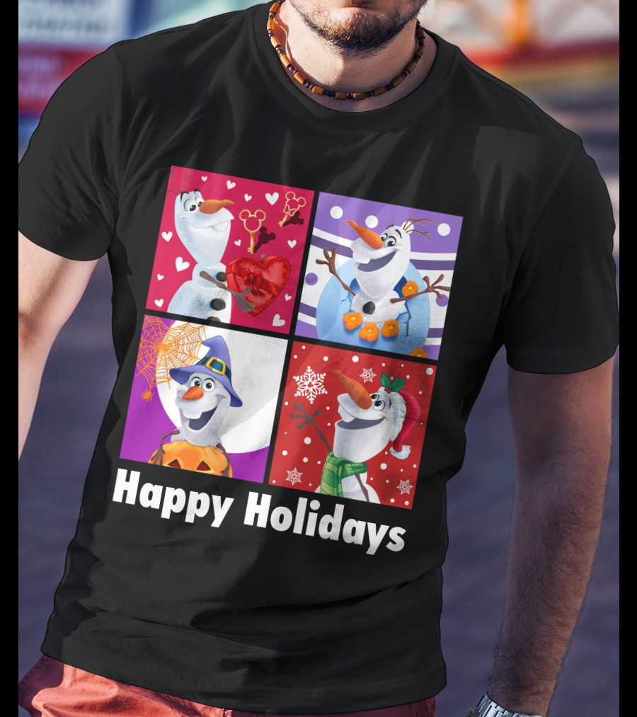 Happy Holidays Olaf Seasonal Celebrations T-Shirt