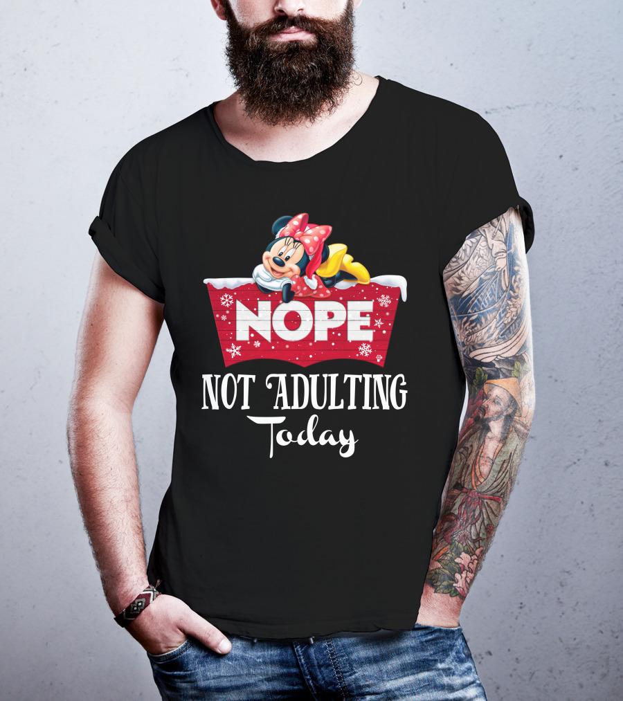 Minnie Nope Not Adulting Today T-Shirt