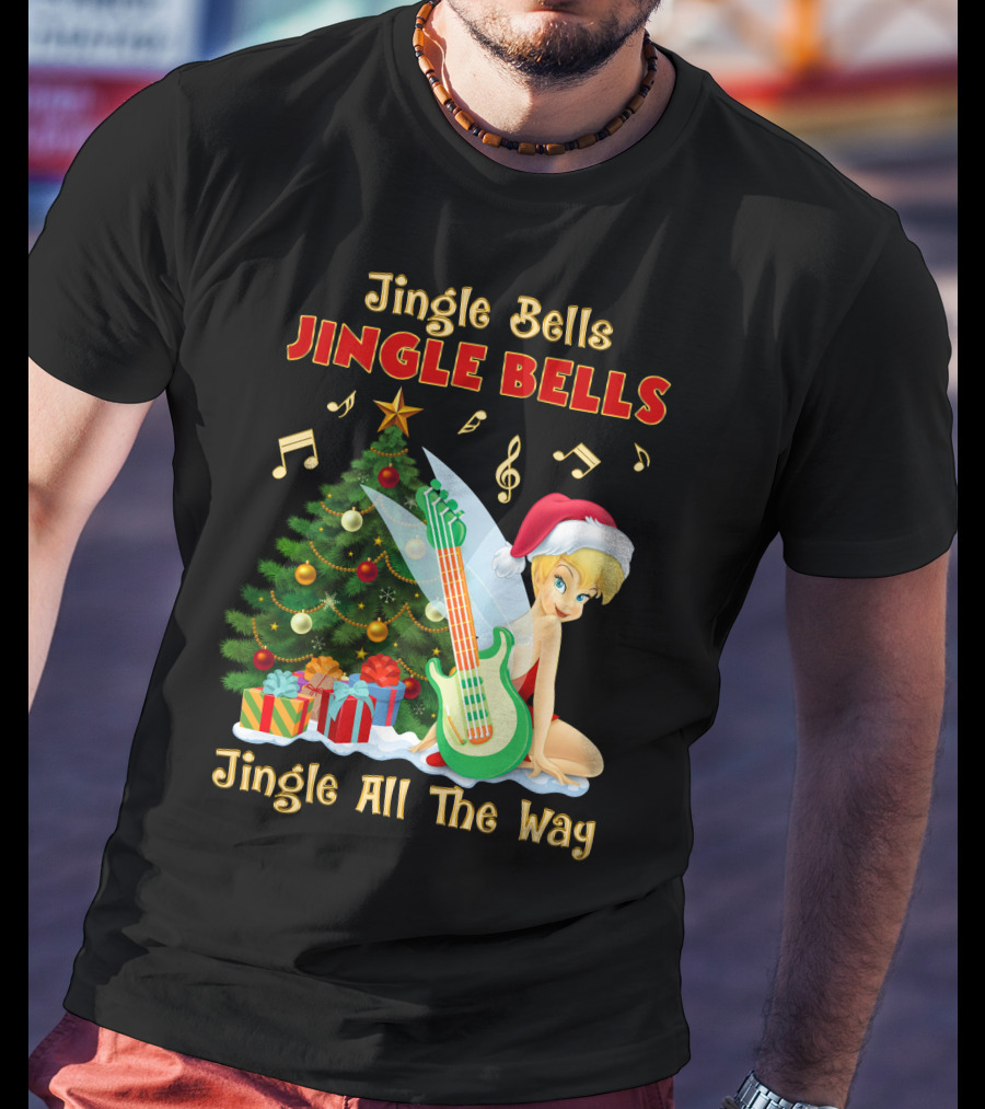 Jingle Bells Tinkerbell Christmas Magic Jingle All The Way T-Shirt