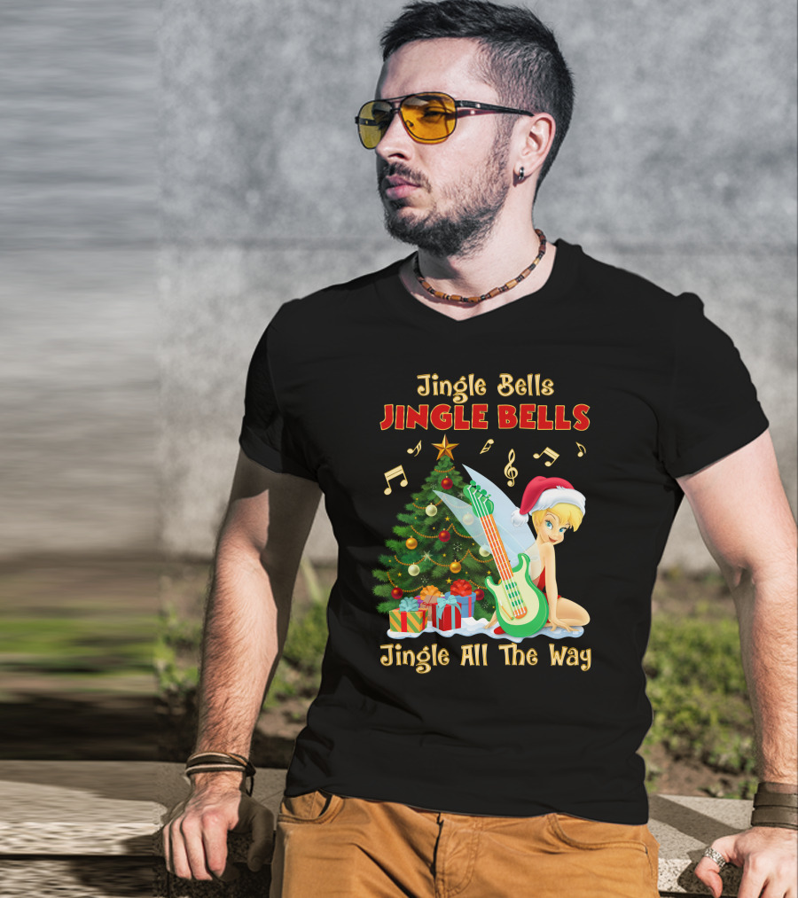 Jingle Bells Tinkerbell Christmas Magic Jingle All The Way T-Shirt