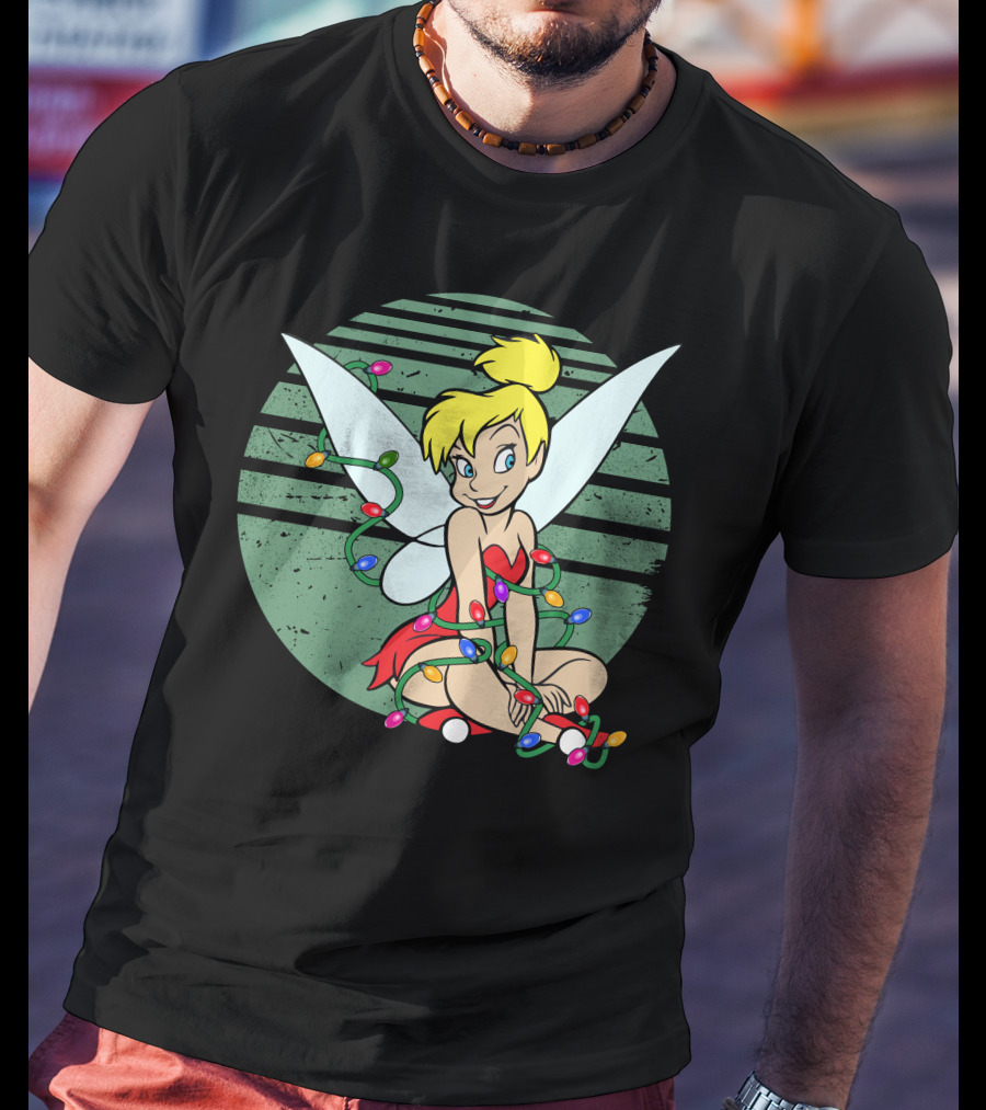 Tinkerbell Christmas Lights Fairy Wings Magic T-Shirt