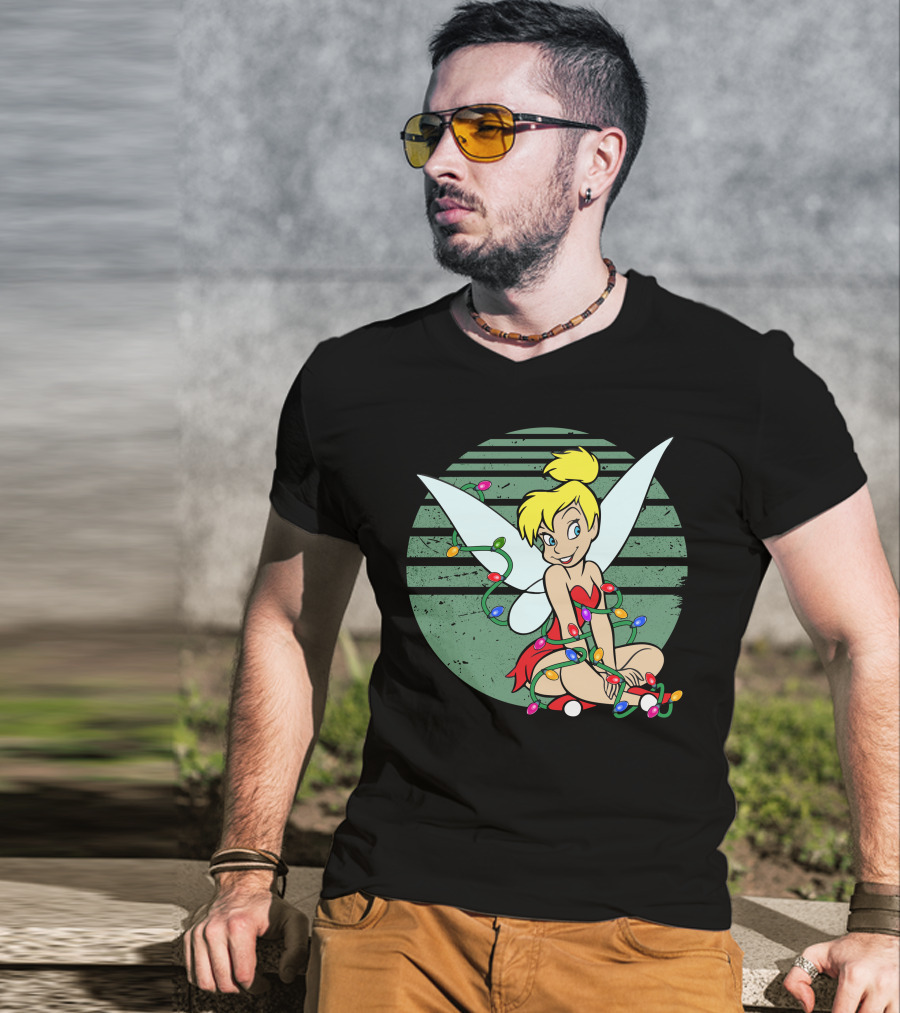 Tinkerbell Christmas Lights Fairy Wings Magic T-Shirt