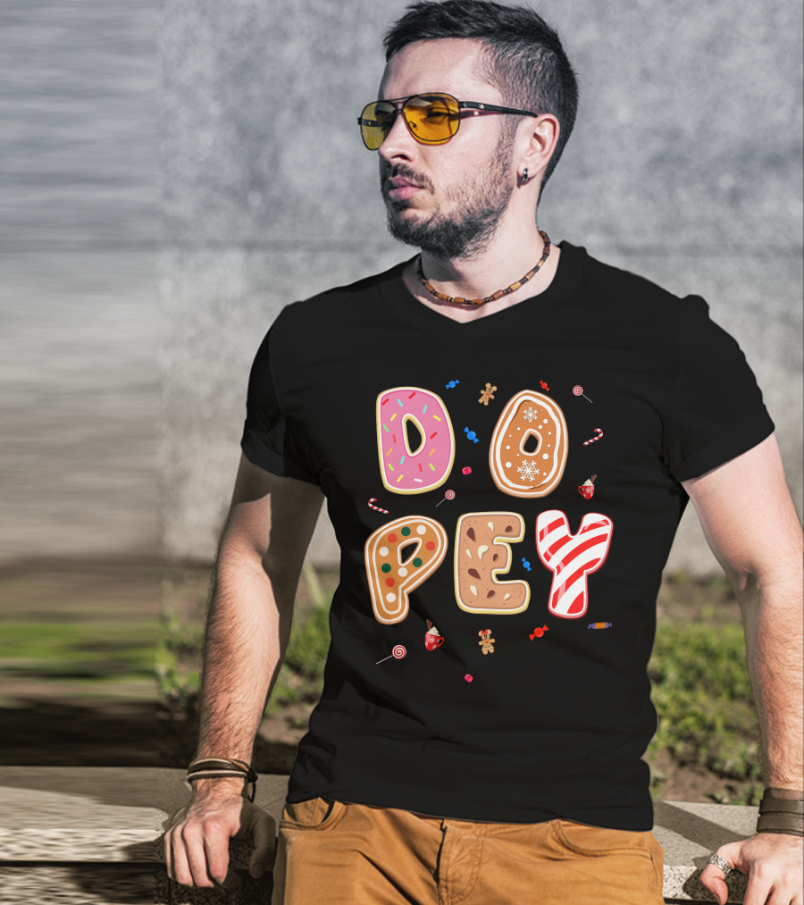 Dopey Candy Cane Gingerbread Cookie Sprinkle Sweets T-Shirt